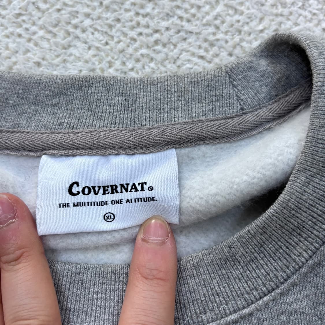 XL 커버낫 어센틱로고 맨투맨 티셔츠 0423E 상품이미지3