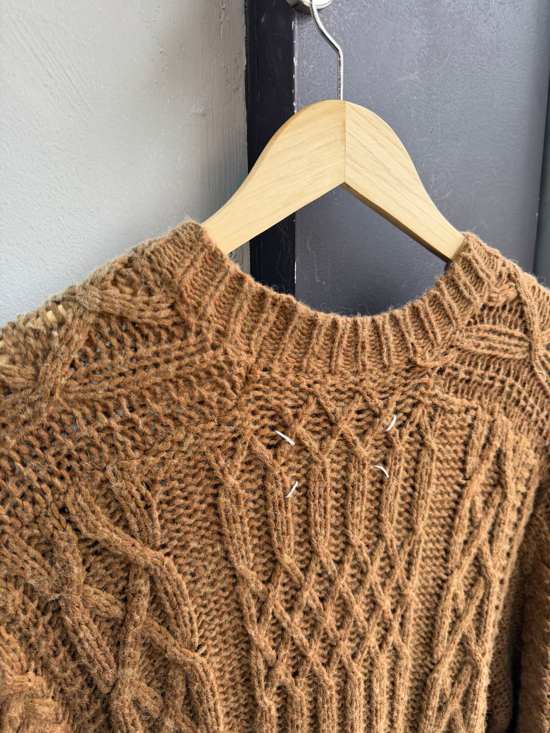 M/ 마르지엘라 오버사이즈 케이블 니트 스웨터 상품이미지7