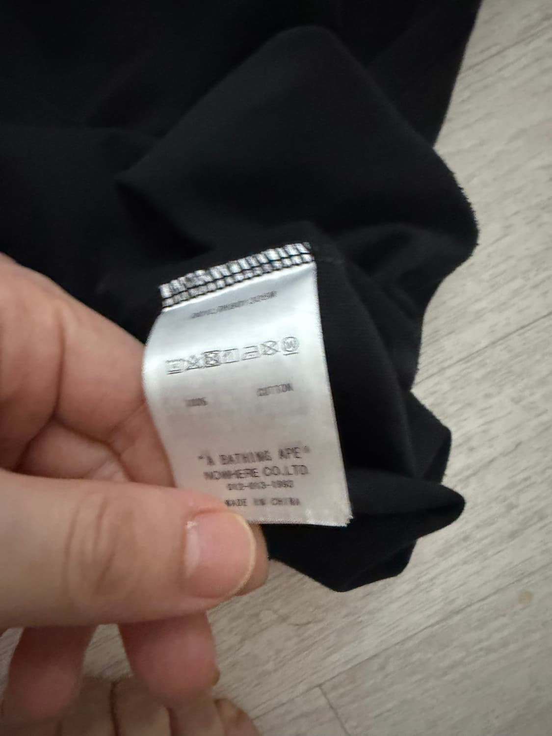 베이프 원포인트 롱슬리브 티셔츠 xxl 상품이미지5