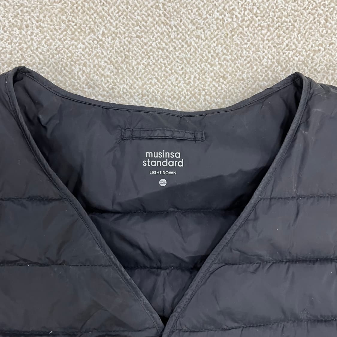 2XL 무신사스탠다드 덕다운 패딩 조끼 0126M 상품이미지2