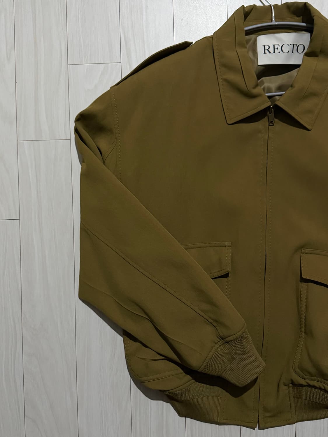렉토 빈티지점퍼 올리브 2사이즈 상품이미지4