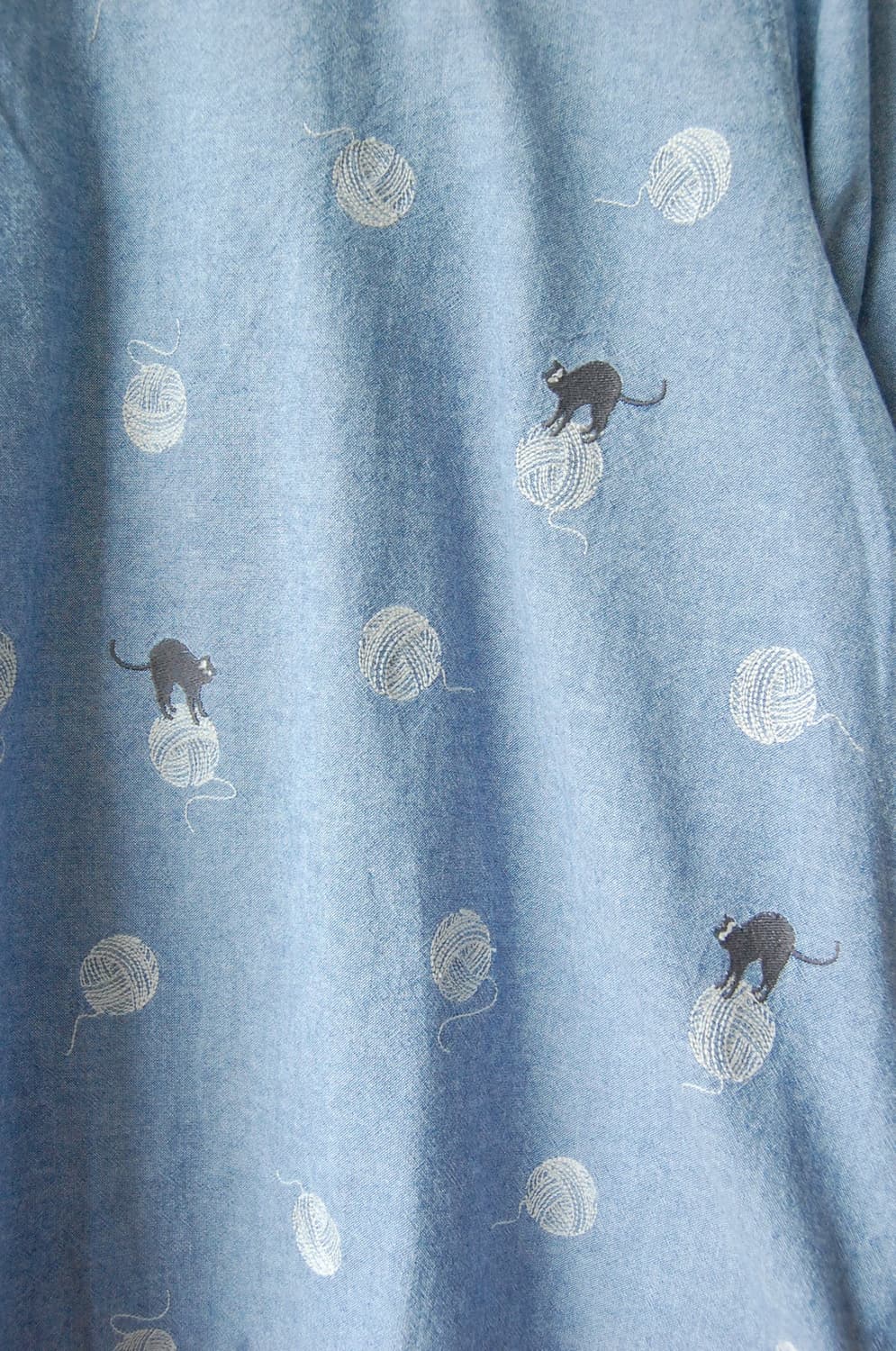 Sunny clouds cat blouse 상품이미지2