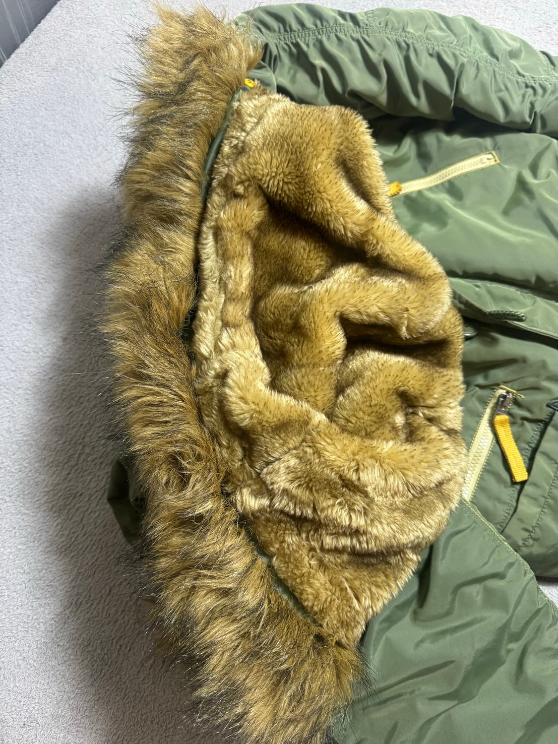 alpha 알파 N-3B 오리지널핏 인클레멘트 세이지 올리브 그린 상품이미지2