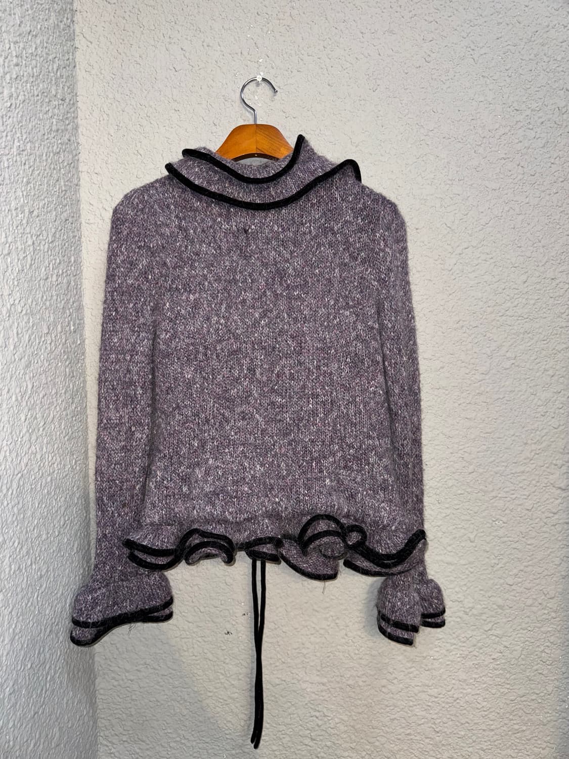 벨벳 러플 가디건 상품이미지5