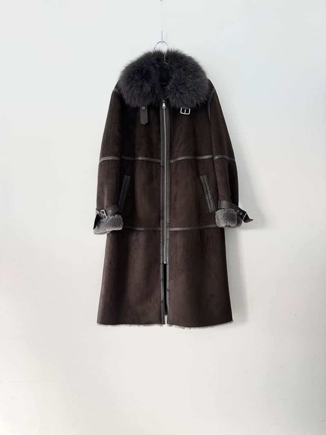 Buckle high neck long muston  상품이미지1