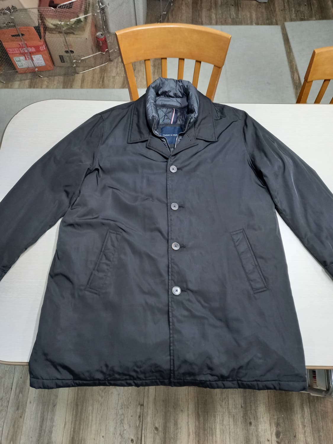 2XL110 Tommy&Hilfiger 패딩 하프코트 블랙 2XL-233 상품이미지3