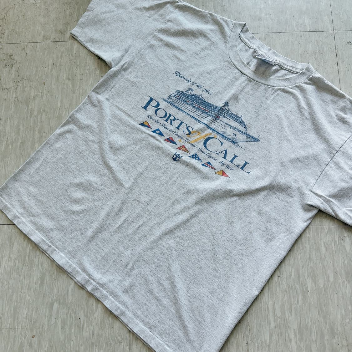 90s MADE IN USA 빈티지 포트 오브 콜 크루즈 티셔츠 상품이미지3