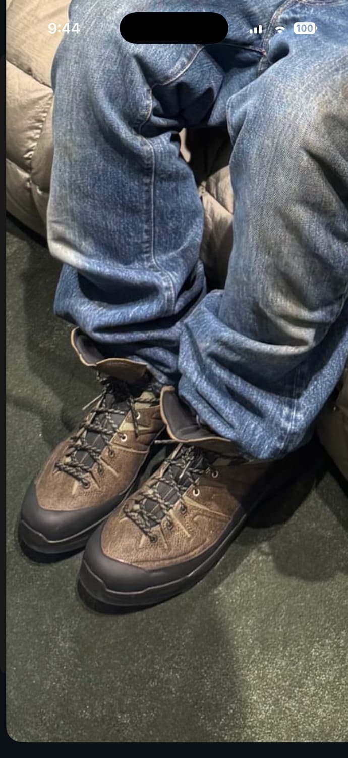 살로몬 카키 x-alp 디스트레스 가죽 고어텍스 부츠 상품이미지5