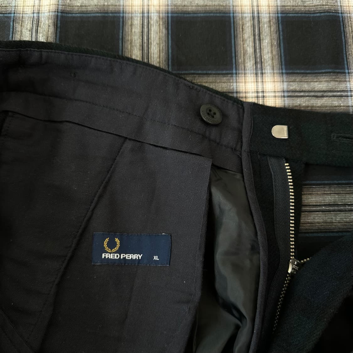 프레드페리 타탄 체크 펑크 브리티쉬 울 팬츠 상품이미지7