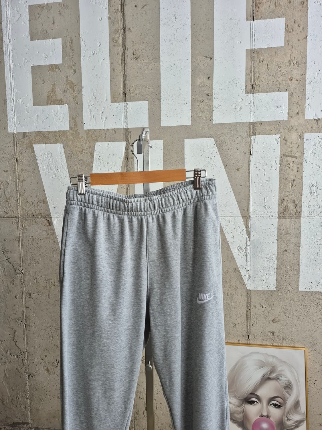 남성L)나이키 회색 트레이닝 바지(MPT1 상품이미지3