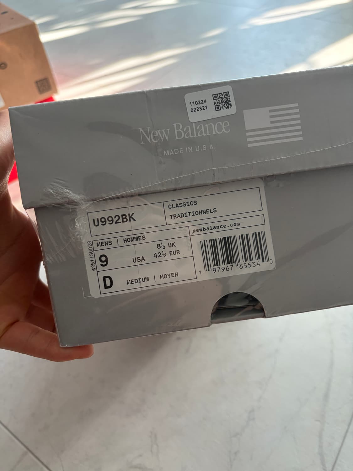 [270] 뉴발란스 992 메이드 인 USA 코어 블랙 그레이 상품이미지5