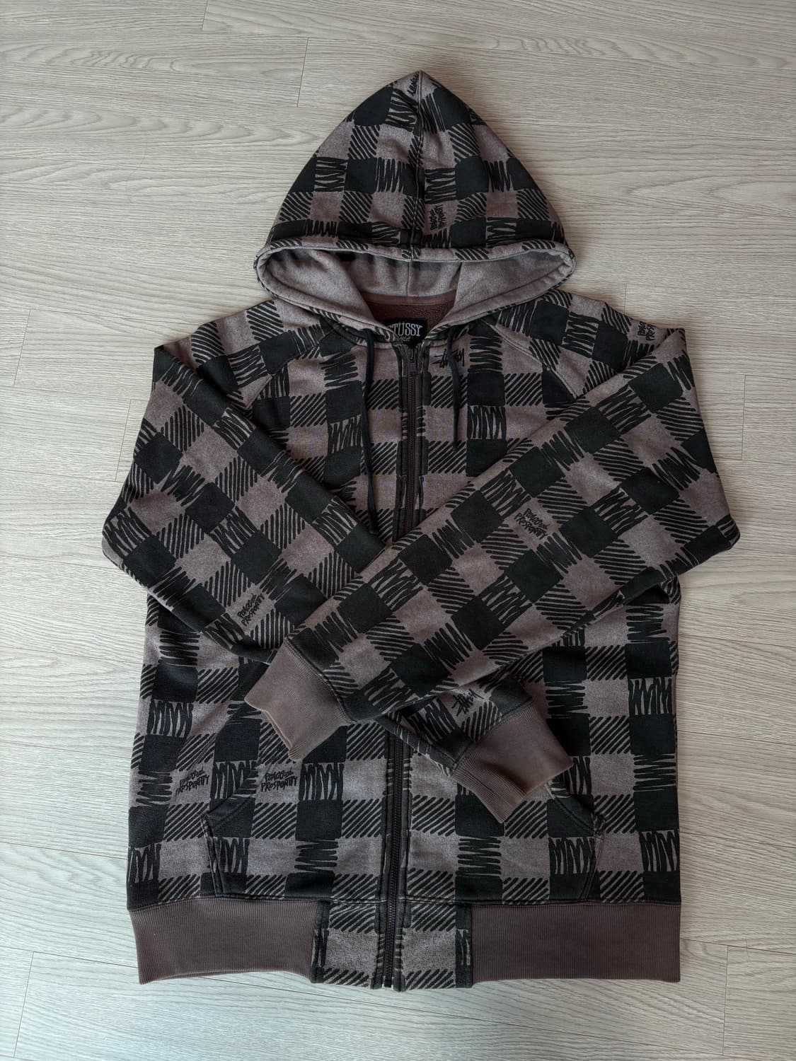 00s STUSSY PEACE AND PROSPERITY ZIP UP 상품이미지1