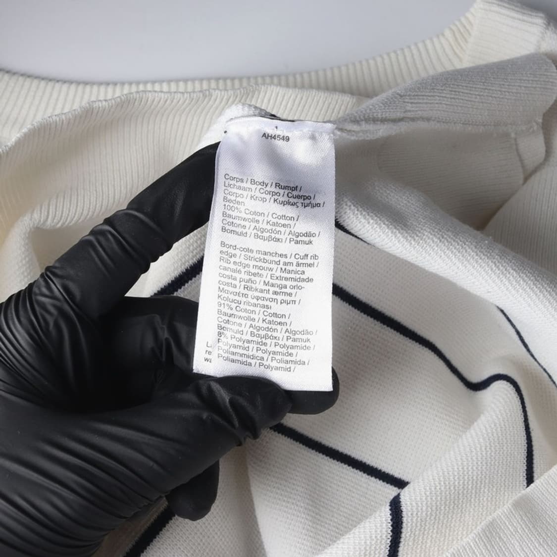 라코스테 릴렉스핏 스트라이프 크루넥 니트 XXL 상품이미지6