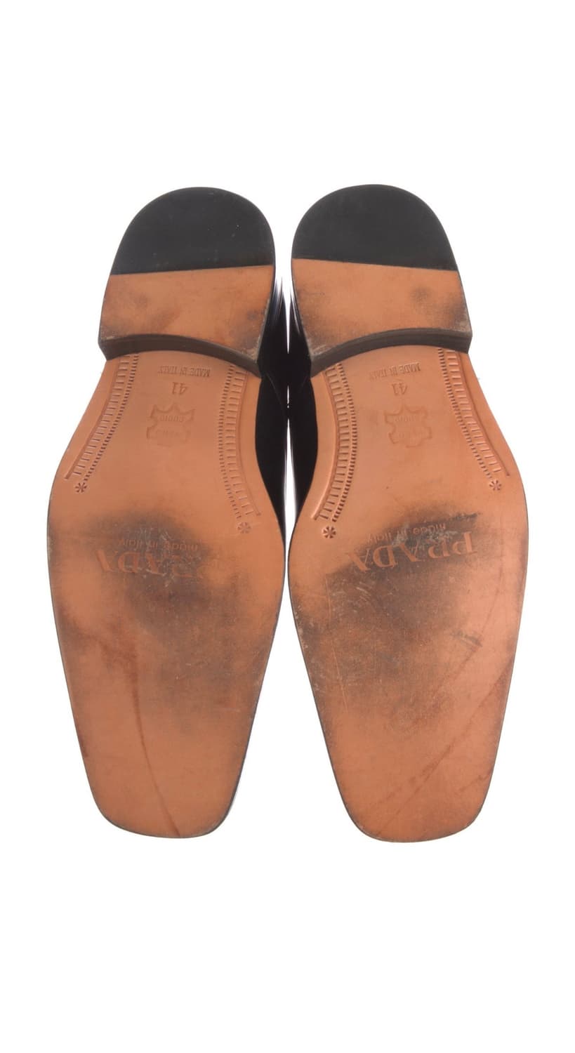 프라다 스퀘어토 레더 더비 레이스업 슈즈 구두 상품이미지5