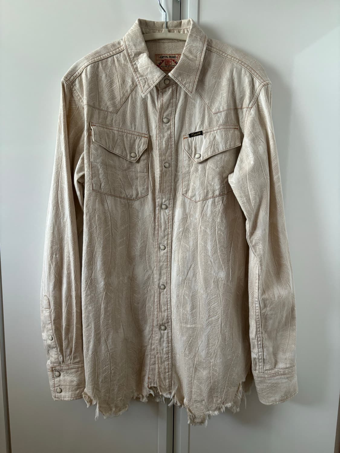 캐피탈 5온즈 맥파이 데님 웨스턴 셔츠 라이트인디고 상품이미지1