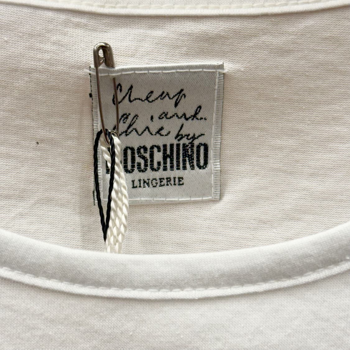 모스키노 반팔 티셔츠 하트 스마일 그래픽 디테일 레귤러핏 화이트 상품이미지9