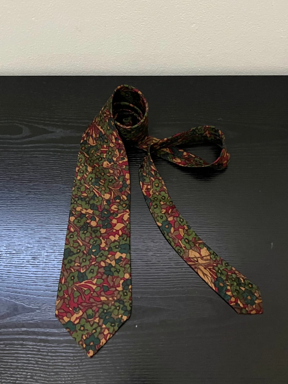 90‘s 입생로랑 플라워 타이 상품이미지3