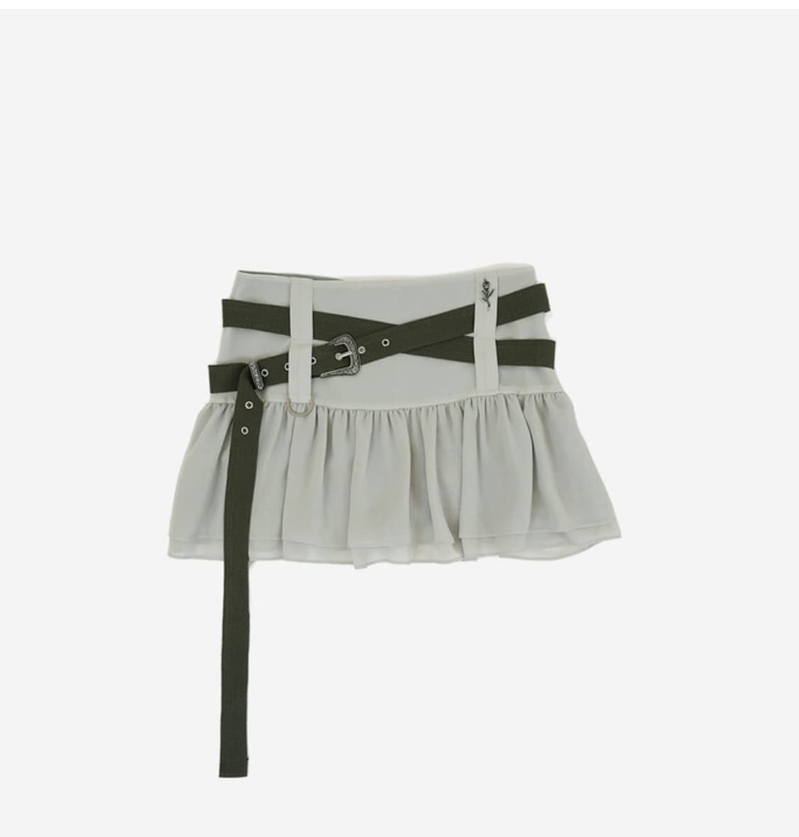 elfelfelf archives western skirt (페일 그린) 상품이미지1