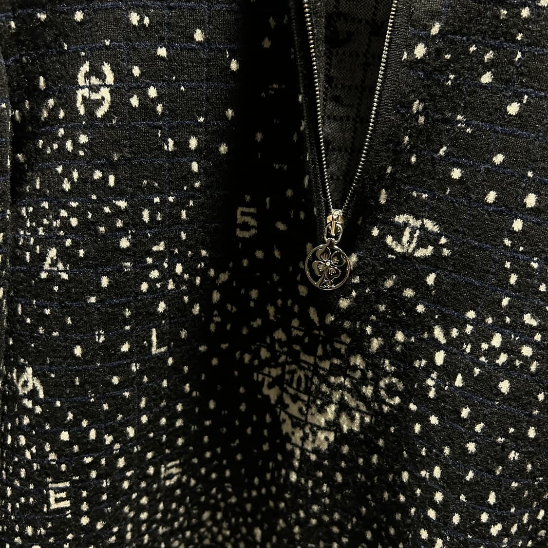 샤넬 레터링 CC 니트집업 상품이미지4