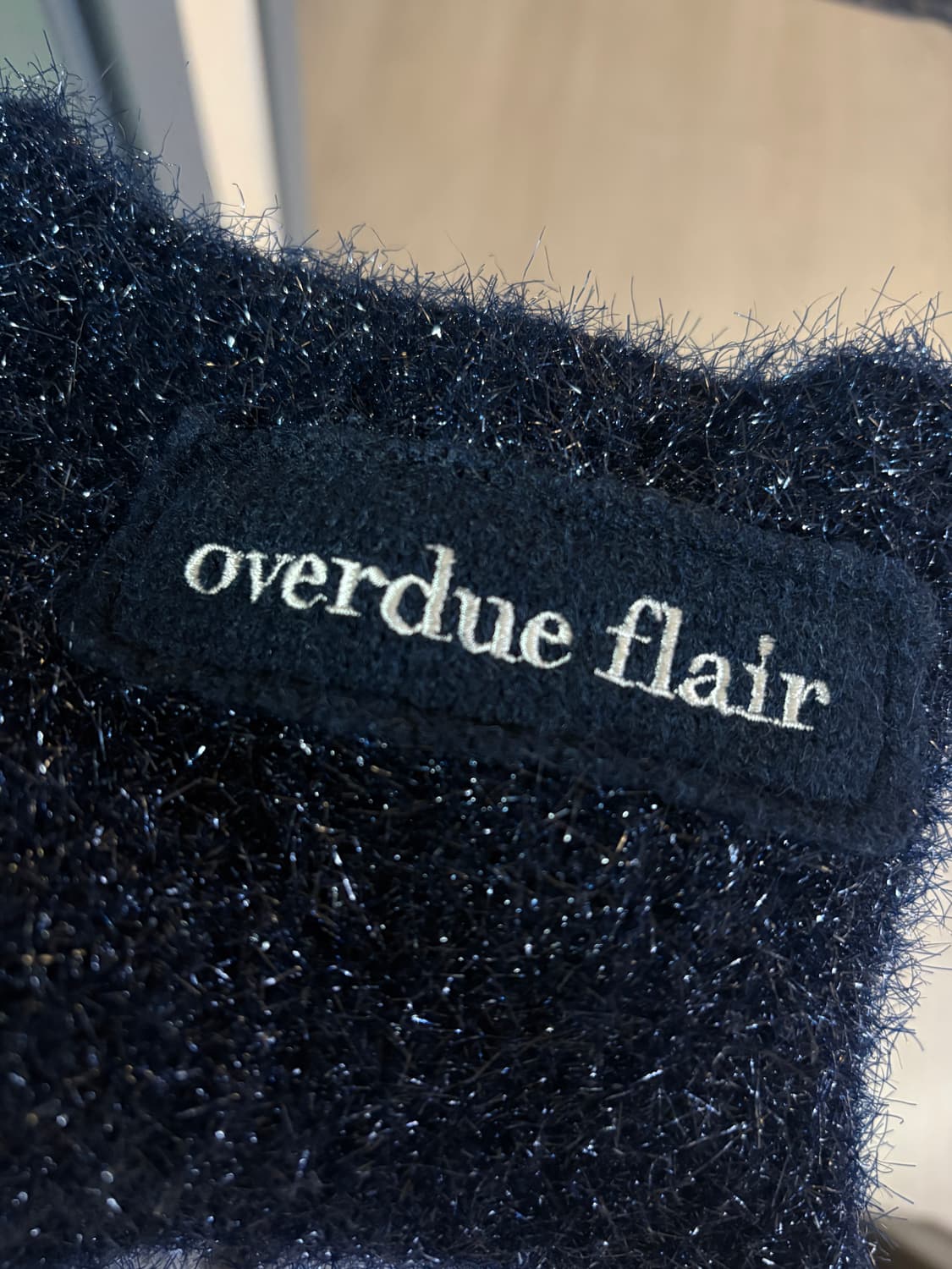 오버듀플레어 글리터 가디건 네이비 상품이미지7