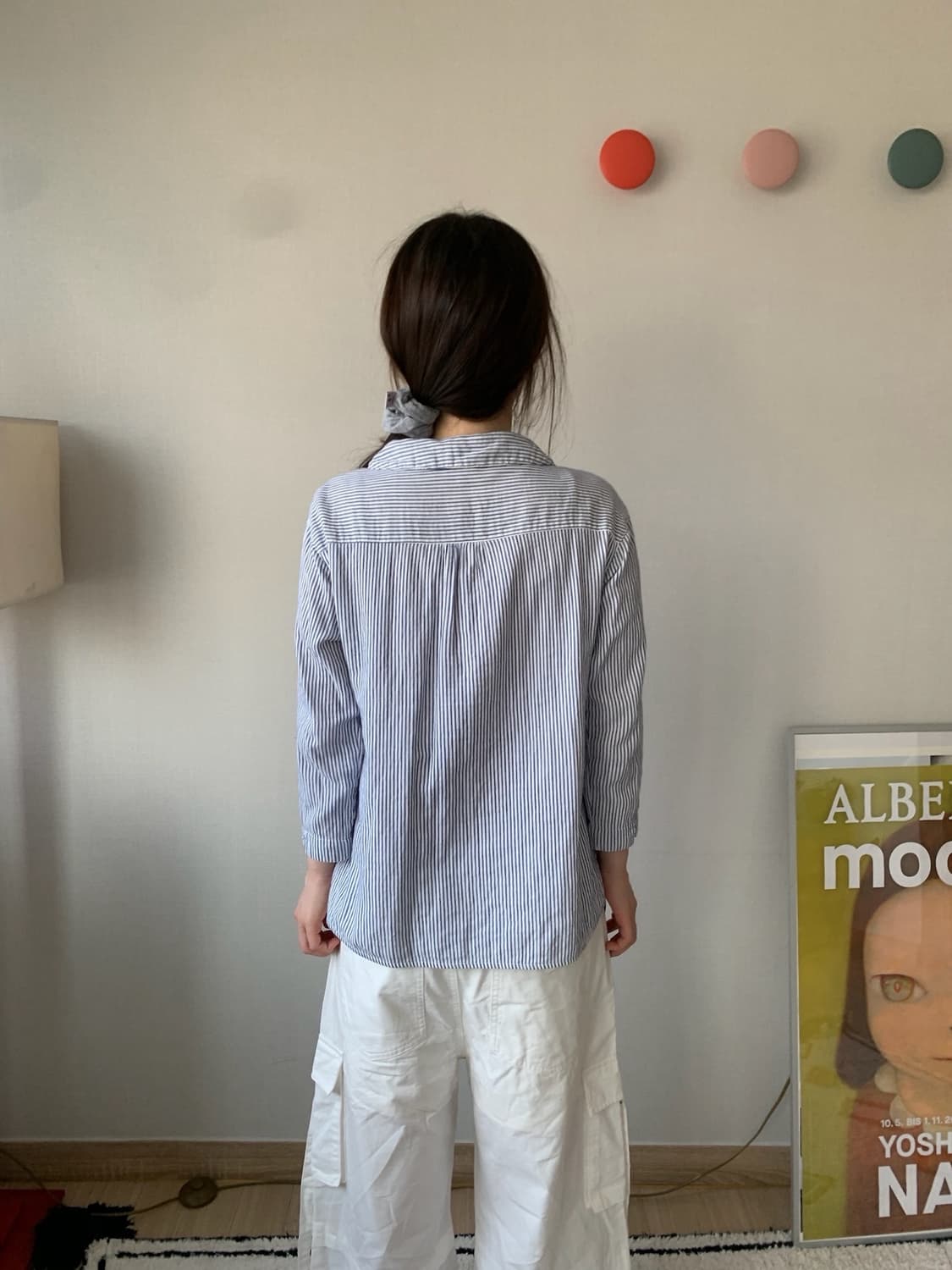 blue.. tunic blouse 상품이미지4