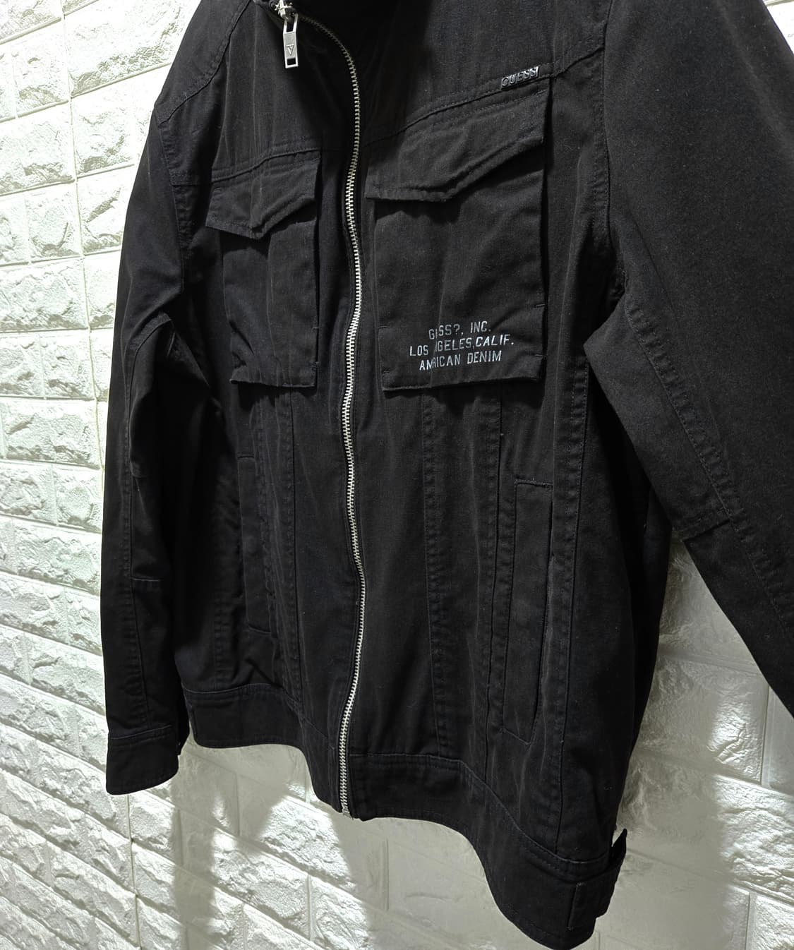 게스 블랙 코튼 헌팅 자켓 워크 자켓 105 상품이미지6