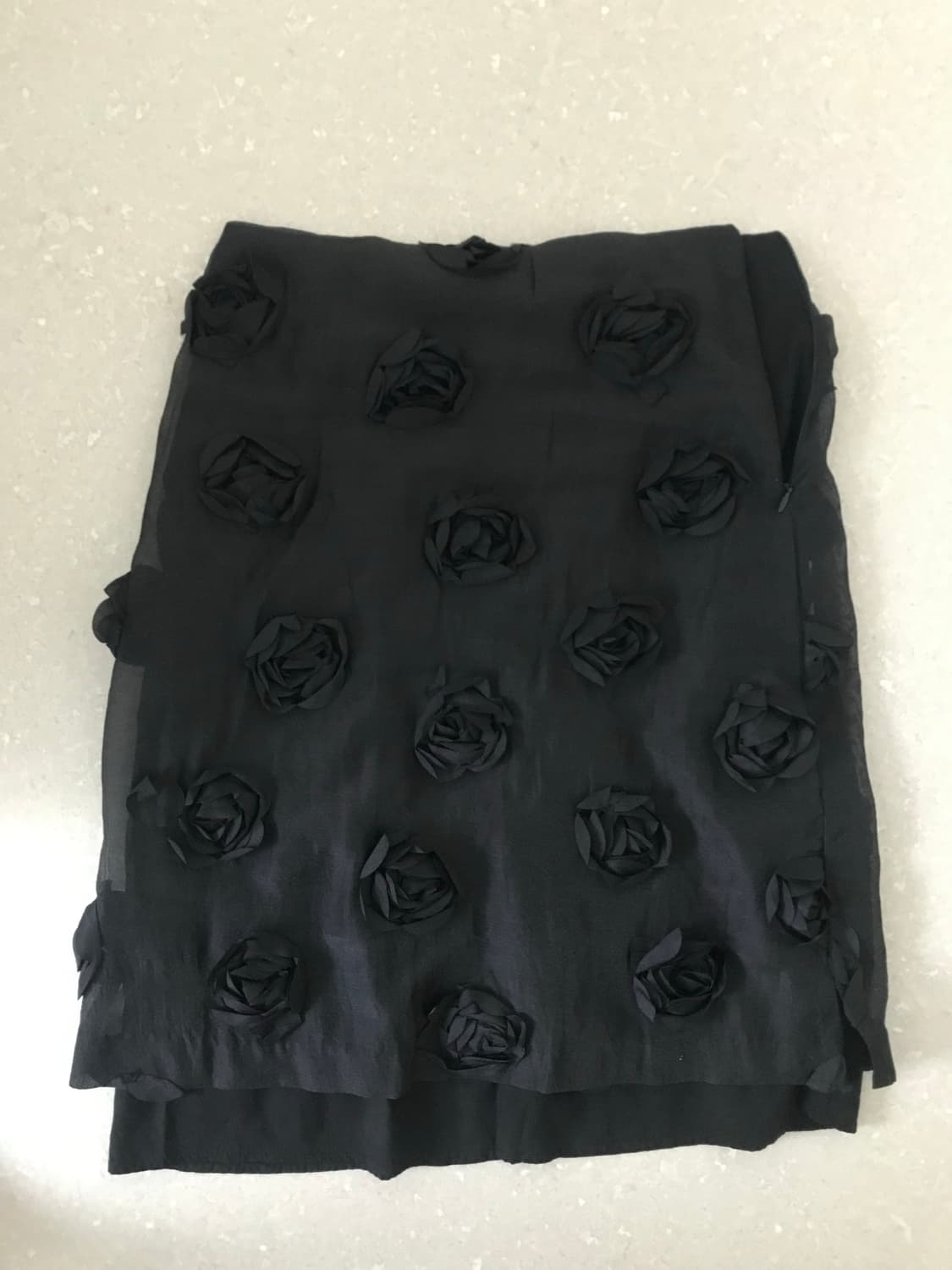 vanishment organza flower slit skirt 상품이미지3