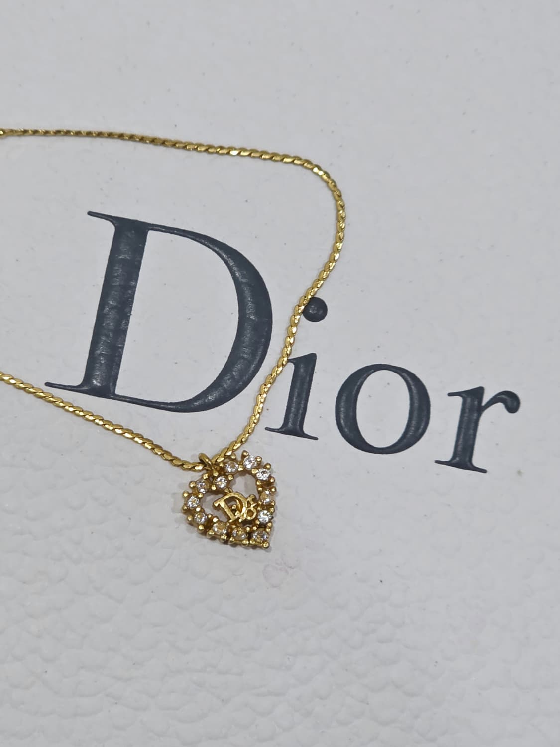 디올 금장 큐빅하트 dior 로고 팔찌 상품이미지1