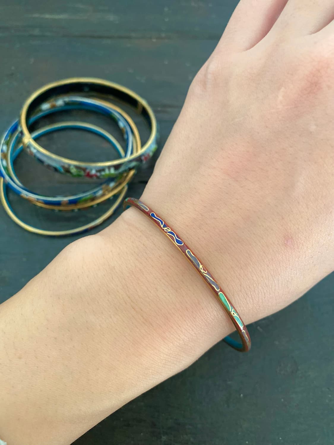 Red 七寶 Bangle 상품이미지1