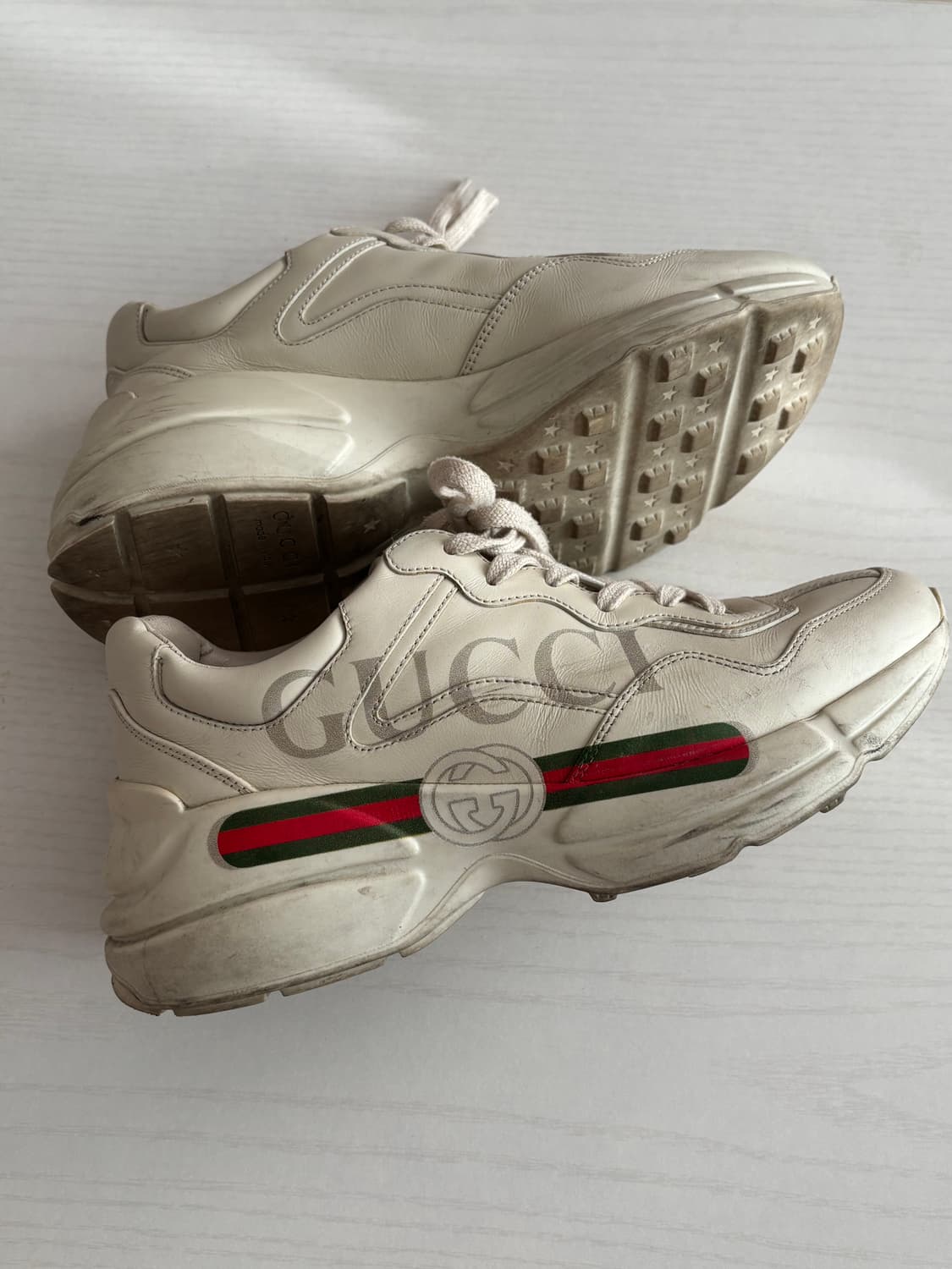 구찌(gucci) 라이톤 스니커즈 5 1/2size(250-255) 상품이미지7