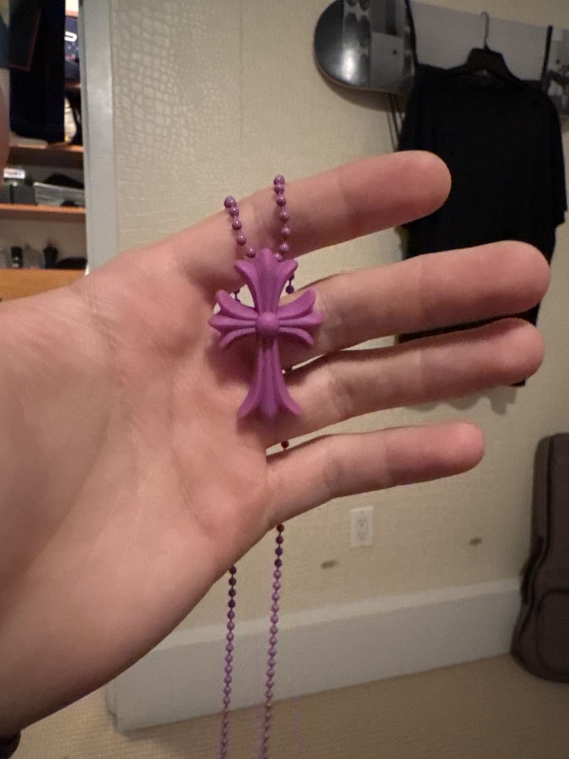 크롬하츠 20주년 아오야마 실리콘 목걸이 퍼플 상품이미지2