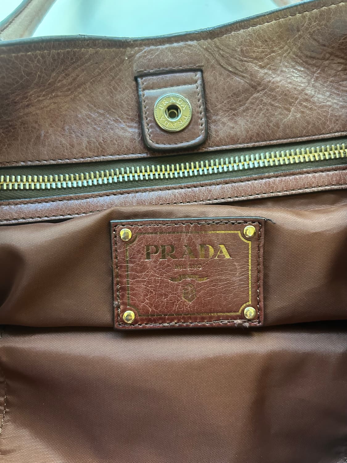 Prada 프라다 빈티지 소프트 카프 레더 투웨이 숄더백 상품이미지3