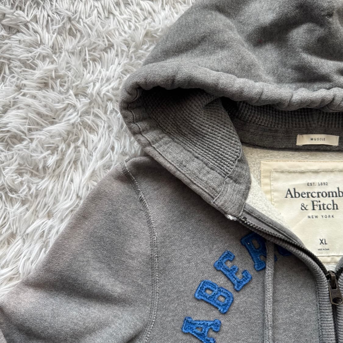 ABERCROMBIE 일본빈티지 후드집업 아베크롬비 후드집업 XL 105 상품이미지1