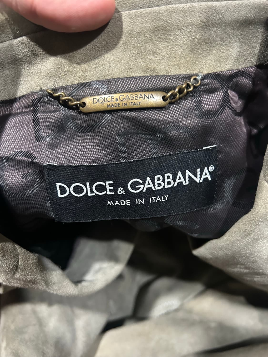 [L] 돌체앤가바나 염소가죽 스웨이드 자켓 상품이미지10