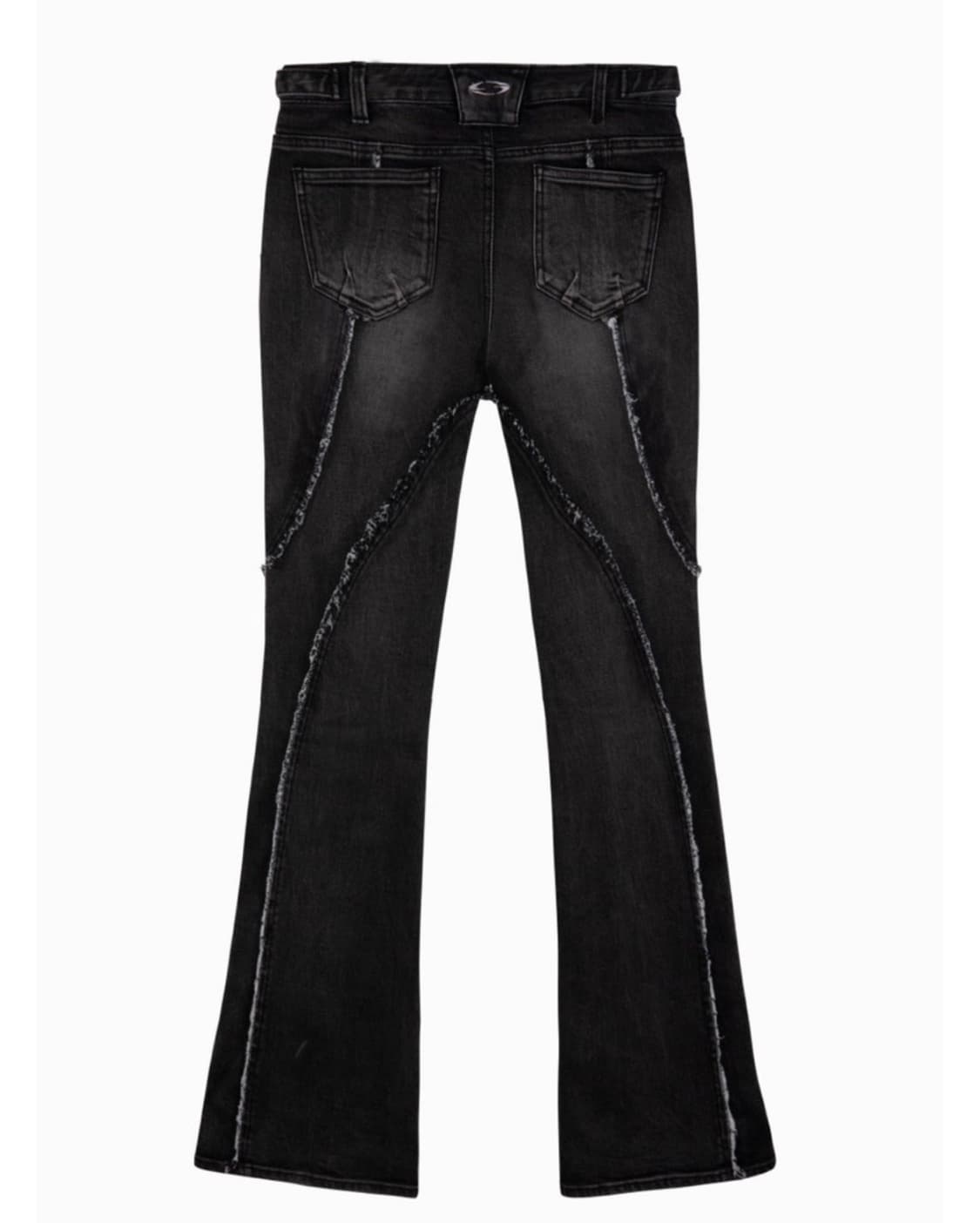그레일즈 데님 raw edge denim flare pants 상품이미지2