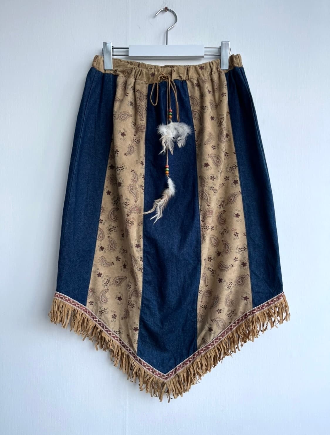 CARENNA 스웨이드 데님 스커트 상품이미지1