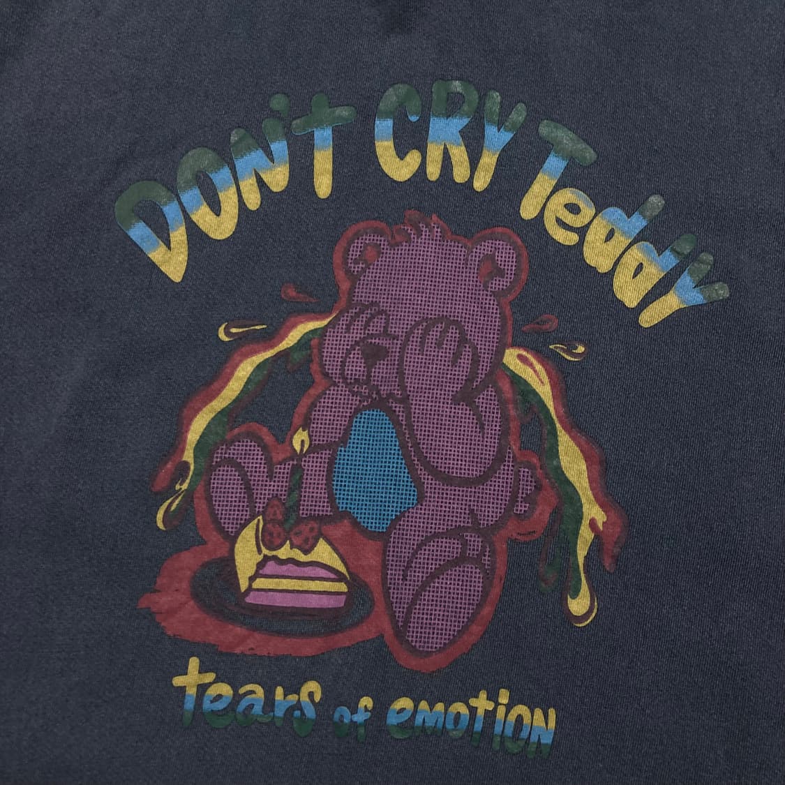 꼼파뇨 스튜디오 빅로고 피그먼트 네이비 후드티 상품이미지2