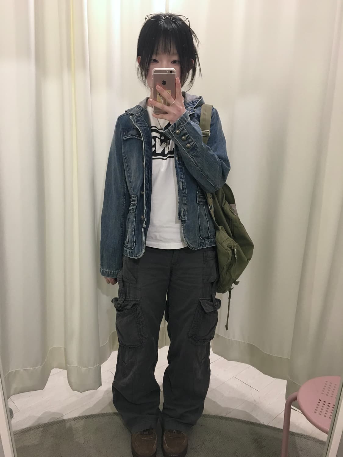 EAST BOY Denim hoodie jacket 상품이미지2