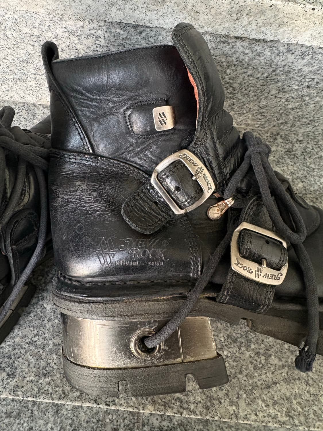 90s 빈티지 뉴락 부츠 NEW ROCK Steel Heel Boots 상품이미지5