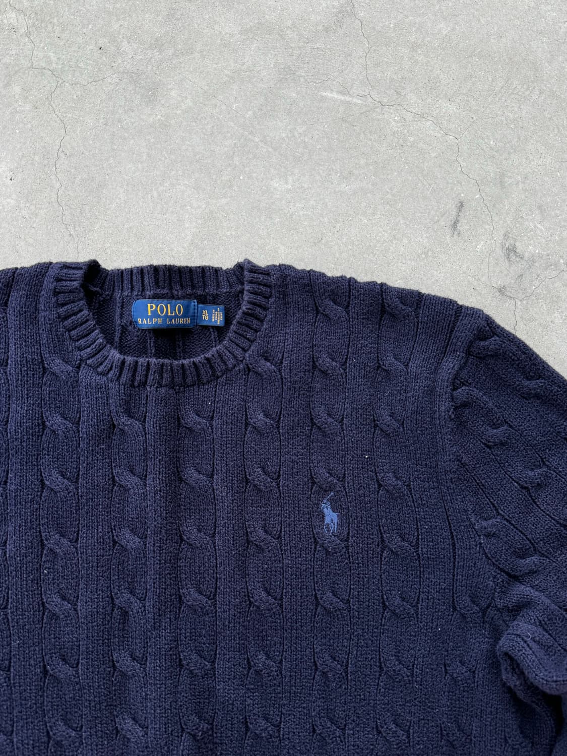 폴로 케이블 코튼 니트 상품이미지2