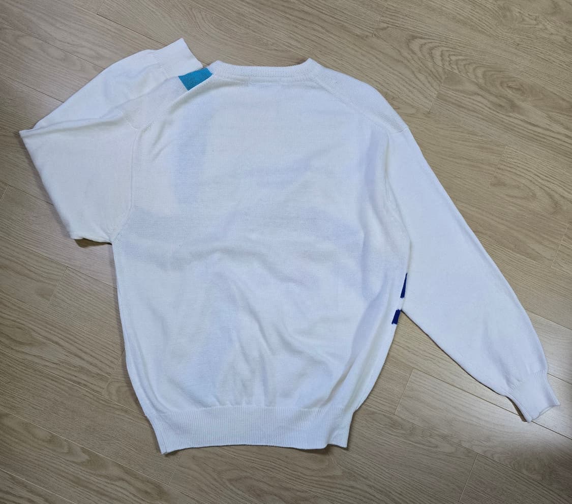 꾸레쥬 옴므 자수로고 코튼 니트 L사이즈 상품이미지5