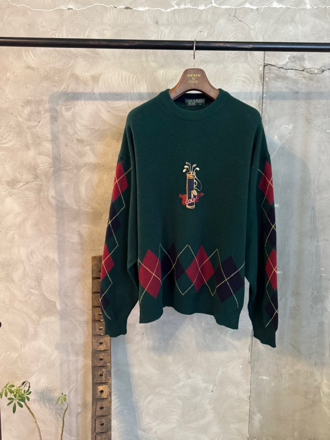 라일앤스콧 램스울 그래픽 니트 100~105 상품이미지1