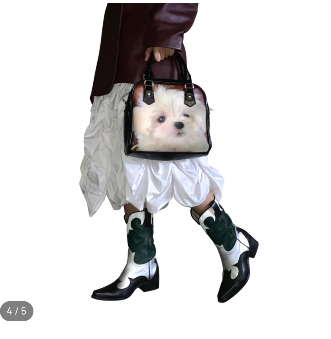허자보이 퍼피 레더 백 (말티즈) 상품이미지2