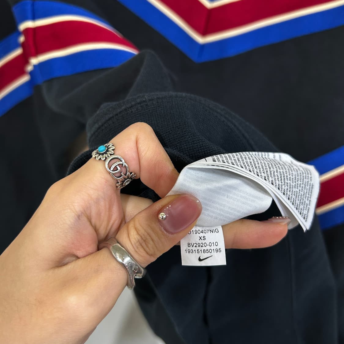 나이키 여성 기모 맨투맨 XS 오버핏 상품이미지4