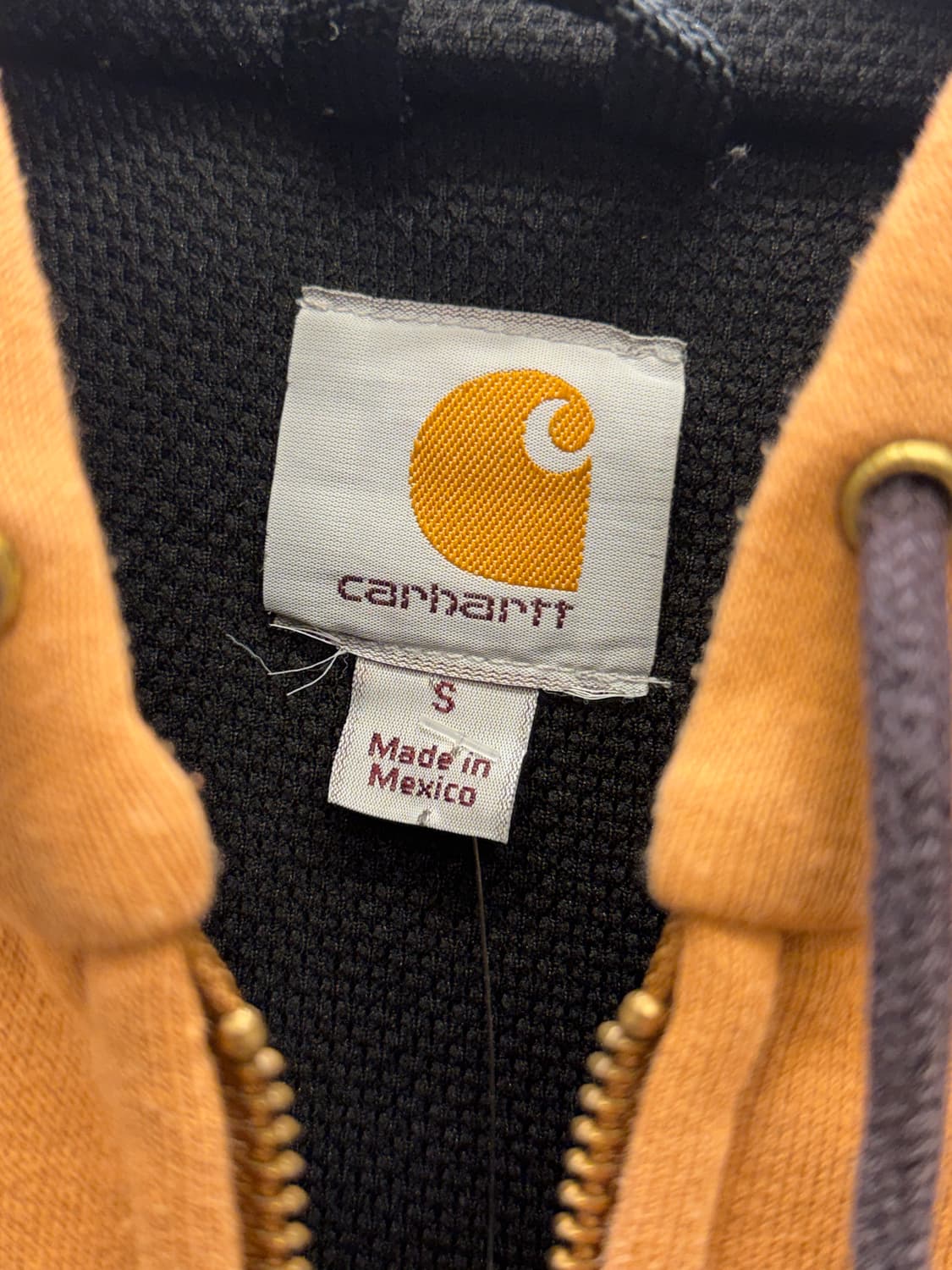 칼하트 브라운 미드웨이트 후드 집업 U804 상품이미지5