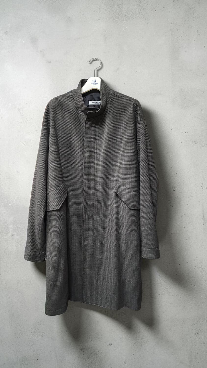 MODIFIED 체크 하프 코트 상품이미지1