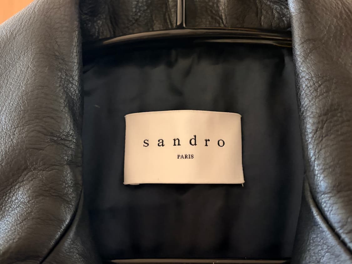 산드로 가죽자켓 m 상품이미지3