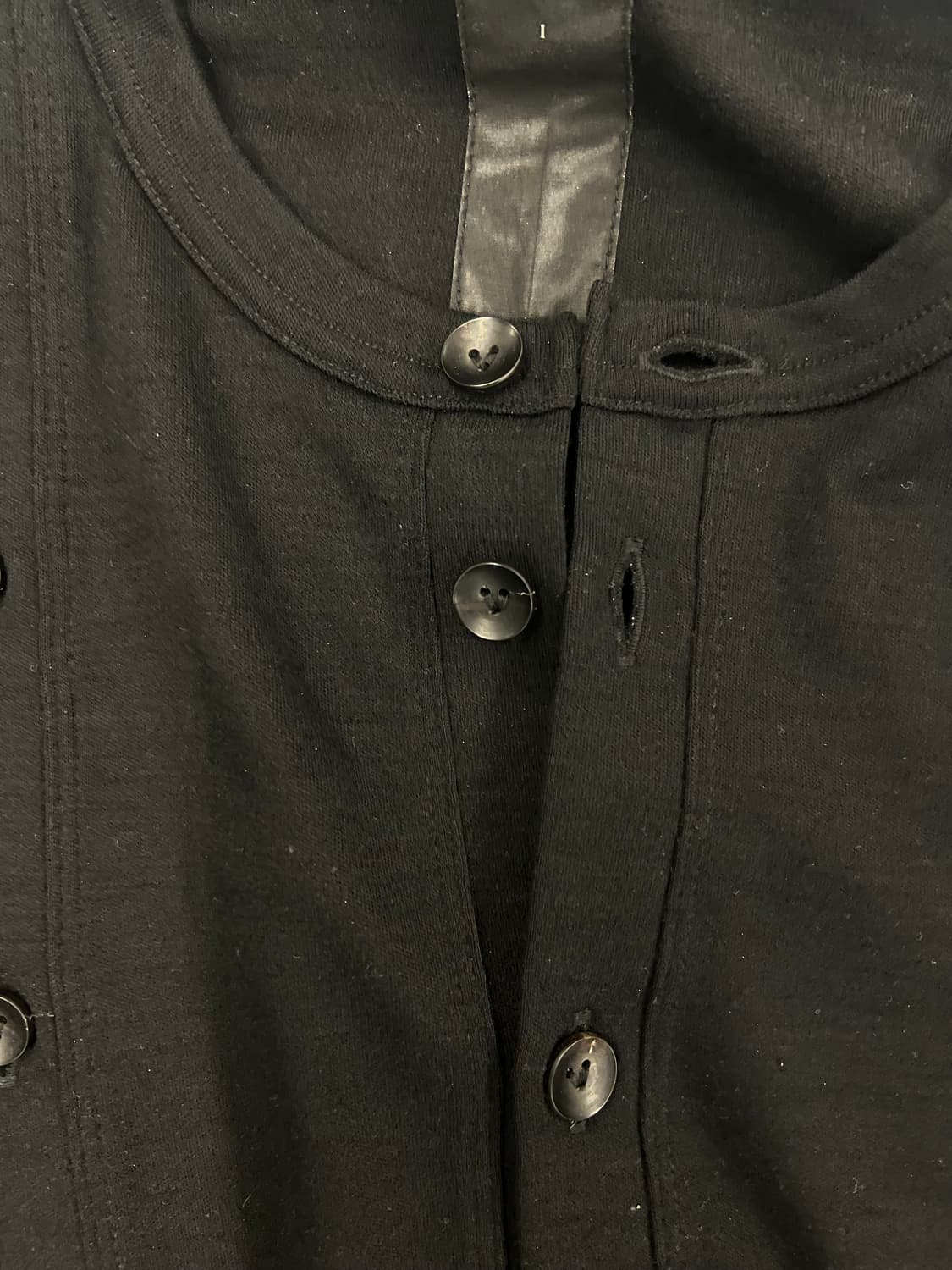 The viridi anne 더블 레이어 울 져지 가디건 2사이즈 상품이미지3