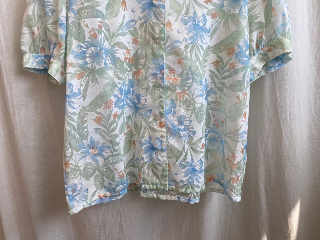 SEZALNA 플라워 반팔블라우스(L-XL) 상품이미지6