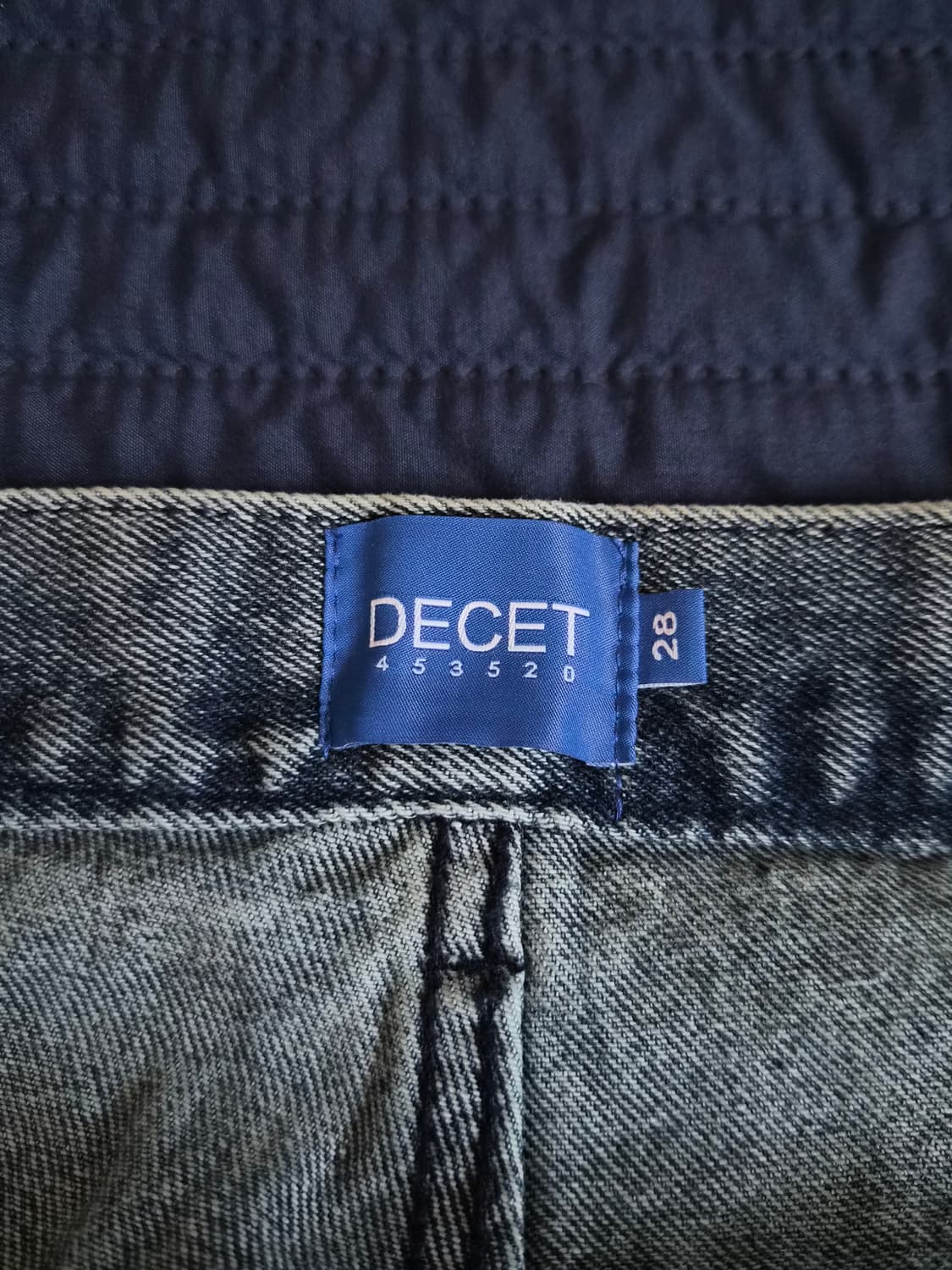 데케트 DECET 딥 플리츠 와이드 진 28 새상품 상품이미지2